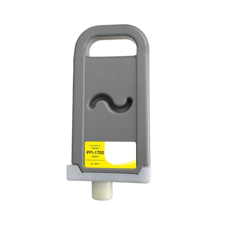 Cig WF Non-OEM New Yellow Wide Format Ink Cartridge for Canon PFI-1700 WCPFI1700Y